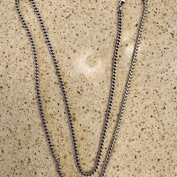 Men's Silver Wheat chain - Picture 2 of 7